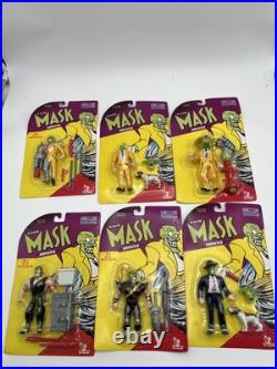Vintage 1997 Toy Island The Mask Jim Carey Animated Series Figures LOT of 6 NEW