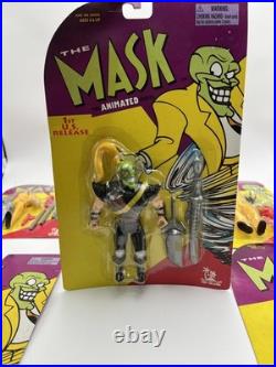Vintage 1997 Toy Island The Mask Jim Carey Animated Series Figures LOT of 6 NEW
