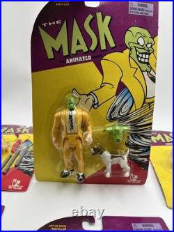 Vintage 1997 Toy Island The Mask Jim Carey Animated Series Figures LOT of 6 NEW