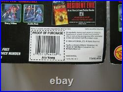 Vintage 1998 Toy Biz Capcom Resident Evil 2 Video Game 6 Figure Lot Hunk Sealed