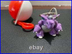 Vintage 1999 Burger King Kids Meal Pokémon Toy Key Chain Lot Of 8 & Poké Balls