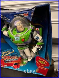 Vintage 1999 Mattel Toy Story 2 Flight Control Buzz Lightyear Figure New New