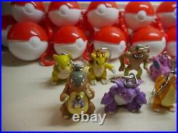 Vintage 1999 Pokemon Burger King Figures Toy / Pokeball Keychain Toy Set of 10