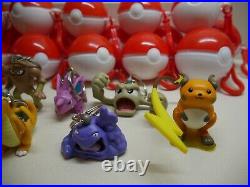 Vintage 1999 Pokemon Burger King Figures Toy / Pokeball Keychain Toy Set of 10