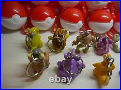 Vintage 1999 Pokemon Burger King Figures Toy / Pokeball Keychain Toy Set of 10