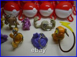 Vintage 1999 Pokemon Burger King Figures Toy / Pokeball Keychain Toy Set of 10