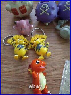 Vintage 1999 Pokemon Burger King Figures Toy / Pokeball Keychain Toy Set of 16