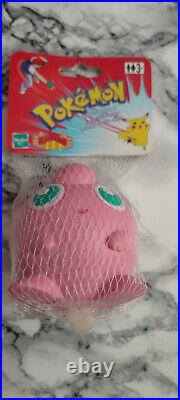 Vintage 1999 Pokemon Jigglypuff Squeezies Stress Toy Nintendo NOS Game Freak