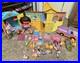 Vintage 2003 Dora the Explorer Toy Lot Dollhouse, Figures, Vehicles, And More