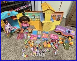 Vintage 2003 Dora the Explorer Toy Lot Dollhouse, Figures, Vehicles, And More
