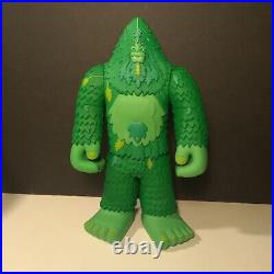 Vintage 2004 Strangeco 12 Green Vinyl Bigfoot One Art Toy Figure kaws graffiti