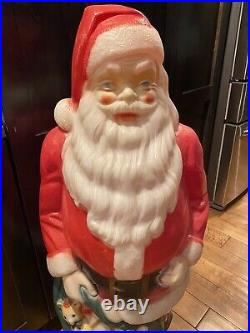 Vintage 48 EMPIRE LIGHT UP BLOW MOLD OUTDOOR SANTA CHRISTMAS-WORKS-Outdoor Toy