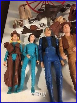 Vintage 70's Marx Johnny West Best Of The West Action Figure Accessories Lot