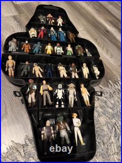 Vintage 70s 80s Kenner Star Wars Figure Lot Of 32 Darth Vader Case