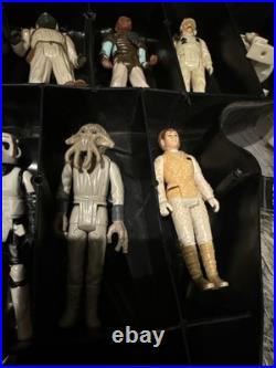 Vintage 70s 80s Kenner Star Wars Figure Lot Of 32 Darth Vader Case