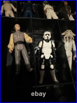 Vintage 70s 80s Kenner Star Wars Figure Lot Of 32 Darth Vader Case