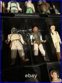 Vintage 70s 80s Kenner Star Wars Figure Lot Of 32 Darth Vader Case