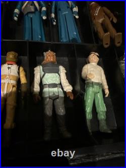 Vintage 70s 80s Kenner Star Wars Figure Lot Of 32 Darth Vader Case