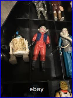 Vintage 70s 80s Kenner Star Wars Figure Lot Of 32 Darth Vader Case