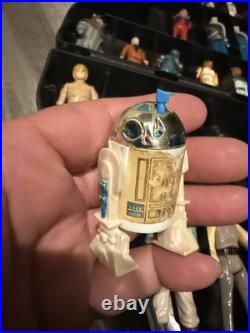 Vintage 70s 80s Kenner Star Wars Figure Lot Of 32 Darth Vader Case