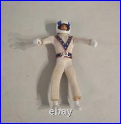 Vintage 70s Evel Knievel Figure, Bike, Launcher & BOX