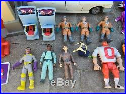 Vintage 80's Ghostbusters Toy Lot Complete Firehouse, Ecto-1, Figures