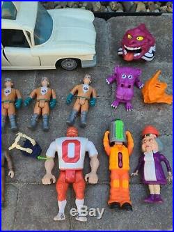 Vintage 80's Ghostbusters Toy Lot Complete Firehouse, Ecto-1, Figures