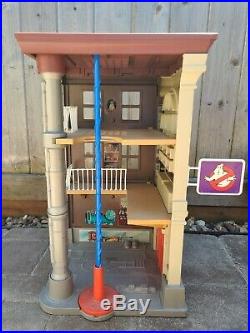 Vintage 80's Ghostbusters Toy Lot Complete Firehouse, Ecto-1, Figures