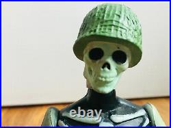 Vintage 80's Nightmare Warriors MOTU KO Figure Skeleton Glow Dark Scareglow Toy