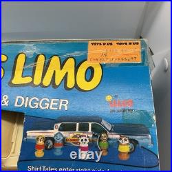 Vintage 80's Shirt Tales Limo With Figures 5 Characters Still In Original Box