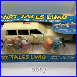 Vintage 80's Shirt Tales Limo With Figures 5 Characters Still In Original Box
