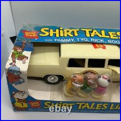 Vintage 80's Shirt Tales Limo With Figures 5 Characters Still In Original Box