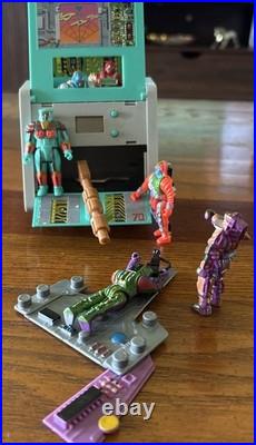 Vintage 80s Computer Warriors Tech Toy Lot Figures Playset PC 1980s Mattel Robot