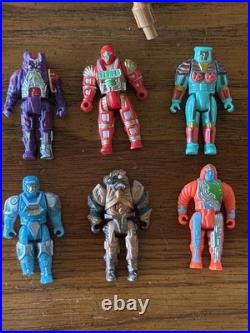 Vintage 80s Computer Warriors Tech Toy Lot Figures Playset PC 1980s Mattel Robot
