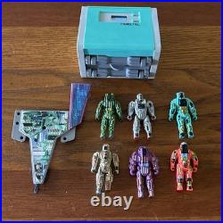 Vintage 80s Computer Warriors Tech Toy Lot Figures Playset PC 1980s Mattel Robot