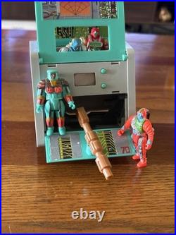 Vintage 80s Computer Warriors Tech Toy Lot Figures Playset PC 1980s Mattel Robot
