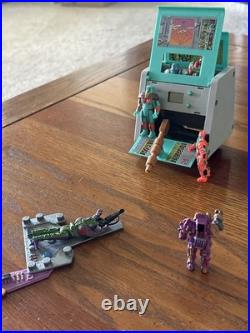 Vintage 80s Computer Warriors Tech Toy Lot Figures Playset PC 1980s Mattel Robot