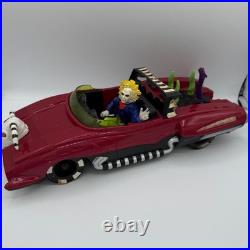 Vintage 80s Kenner Beetlejuice Lot Creepy Cruiser Car & 3 Action Figures Vintage