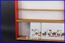 Vintage 80s Sanrio Hello Kitty Wall Display Cabinet Collectible Figure Toy Shelf