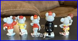 Vintage 80s ShowBiz Chuck E Cheese Lot 4 Figures & 1 Working Wind Up Toy