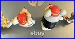 Vintage 80s ShowBiz Chuck E Cheese Lot 4 Figures & 1 Working Wind Up Toy