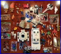 Vintage 80s Toy LOT He-Man Ghostbusters action figures, accessories, vehicles