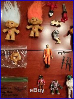 Vintage 80s Toy LOT He-Man Ghostbusters action figures, accessories, vehicles