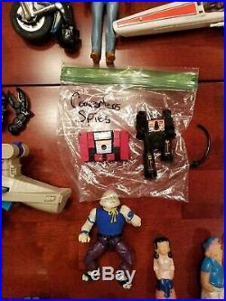 Vintage 80s Toy LOT He-Man Ghostbusters action figures, accessories, vehicles