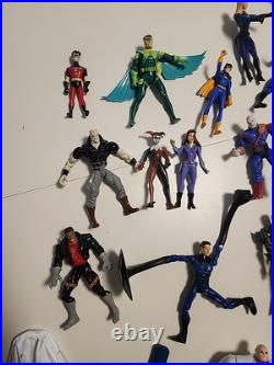 Vintage 90's Toy Biz Marvel Avengers X-Men 77 Action Figures Lot Loose Spiderman