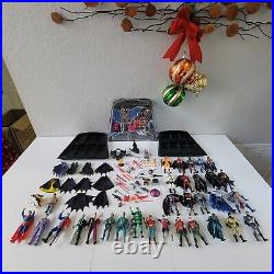 Vintage 90s Action Figure Toy Lot Batman DC With Accesories, Case