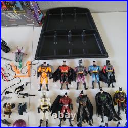 Vintage 90s Action Figure Toy Lot Batman DC With Accesories, Case