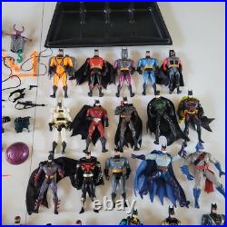 Vintage 90s Action Figure Toy Lot Batman DC With Accesories, Case