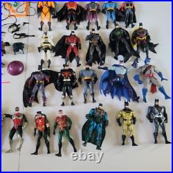 Vintage 90s Action Figure Toy Lot Batman DC With Accesories, Case