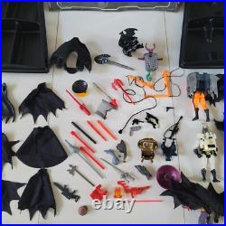 Vintage 90s Action Figure Toy Lot Batman DC With Accesories, Case
